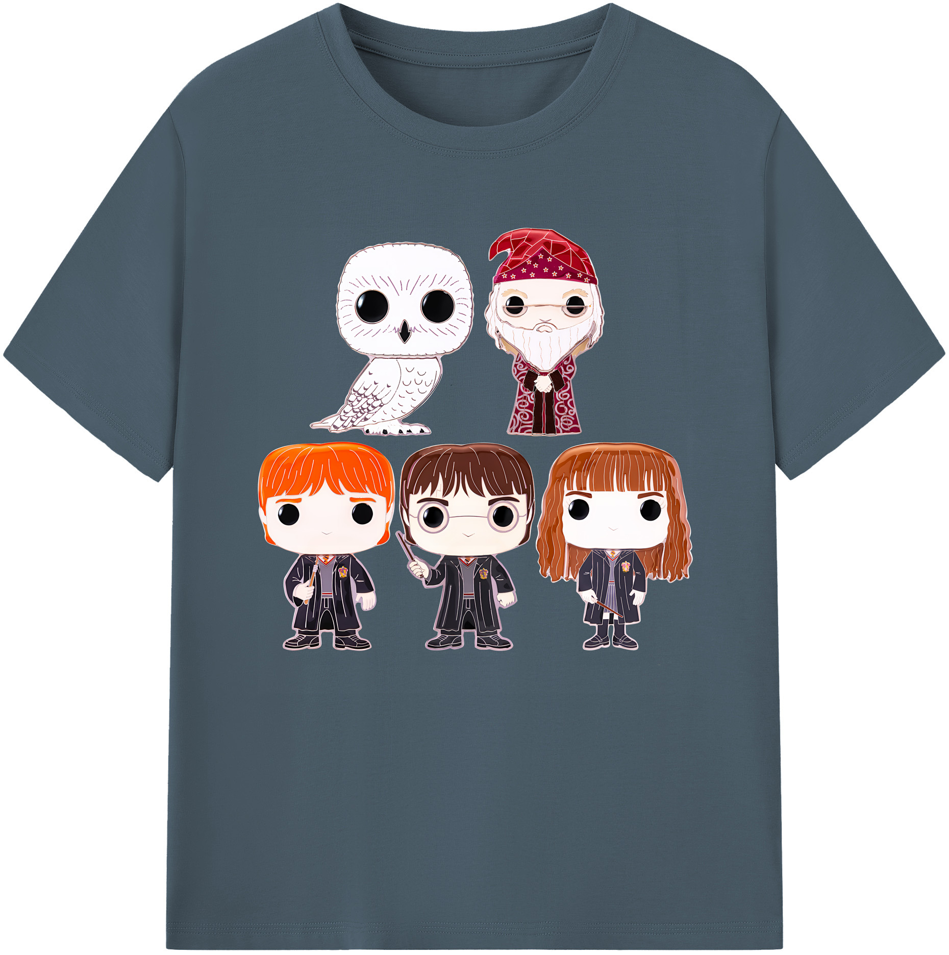 （画像用） Harry Potter ハリー・ポッターシリーズ 綿100％半袖Tシャツ（フロントプリント）